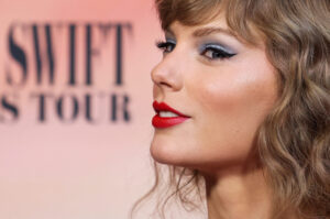 Taylor Swift attends a premiere for Taylor Swift: The Eras Tour in Los Angeles, California, U.S.