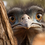 αστεία φάτσα από πουλί emu